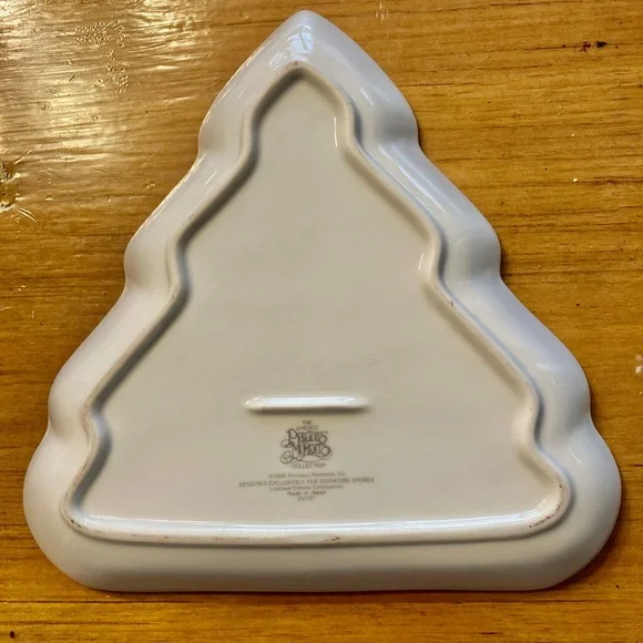 Precious Moments Christmas Tree Dish - Picture 3 of 4